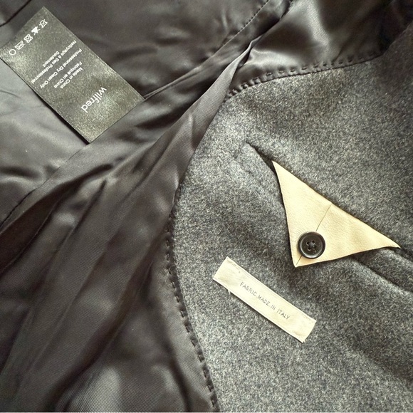 Aritzia Wilfred Cocoon Coat Virgin Wool & Cashmere Blend in Slate Gray Size XXS - Picture 4 of 16